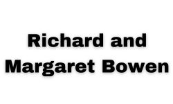 Silver Sponsor Richard and Margaret Bowen