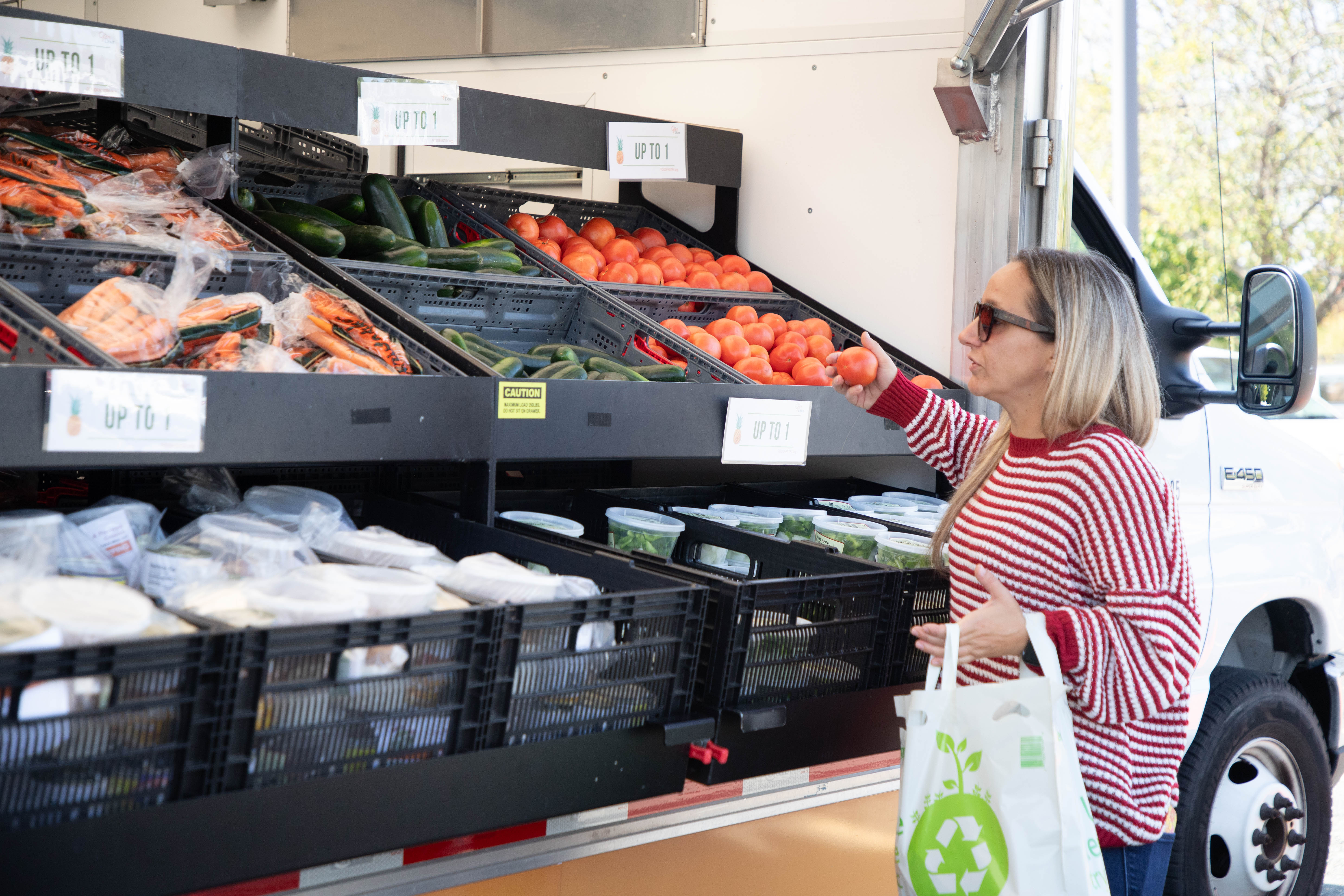 Woman at Mobile Market in Lynn